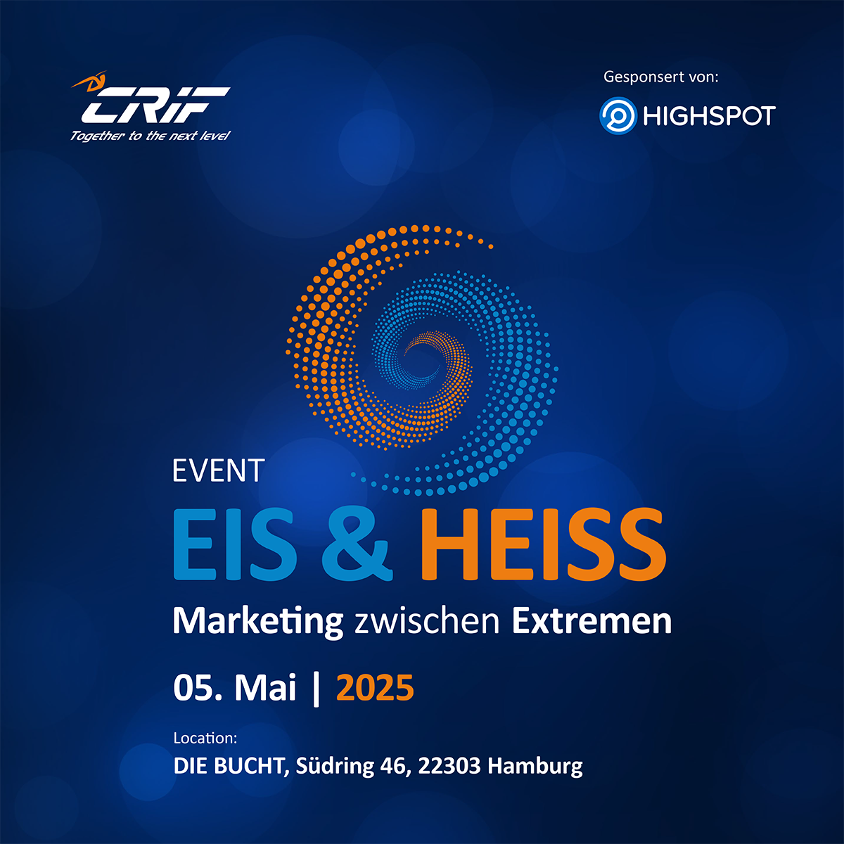 CRIF Event Eis Heiss Titelposting